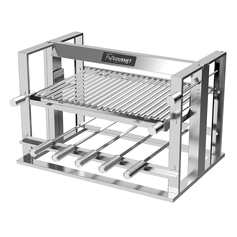 102 - Elevatria Gourmet com 1 grelha e 5 espetos